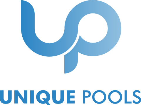 Unique Pools Logo, Custom Pools & Patio builds in Panama City Beach, Florida